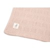 Jollein 517-511-67066 Babydecke Strick Grain Knit mit Teddyfell rosa (75x100