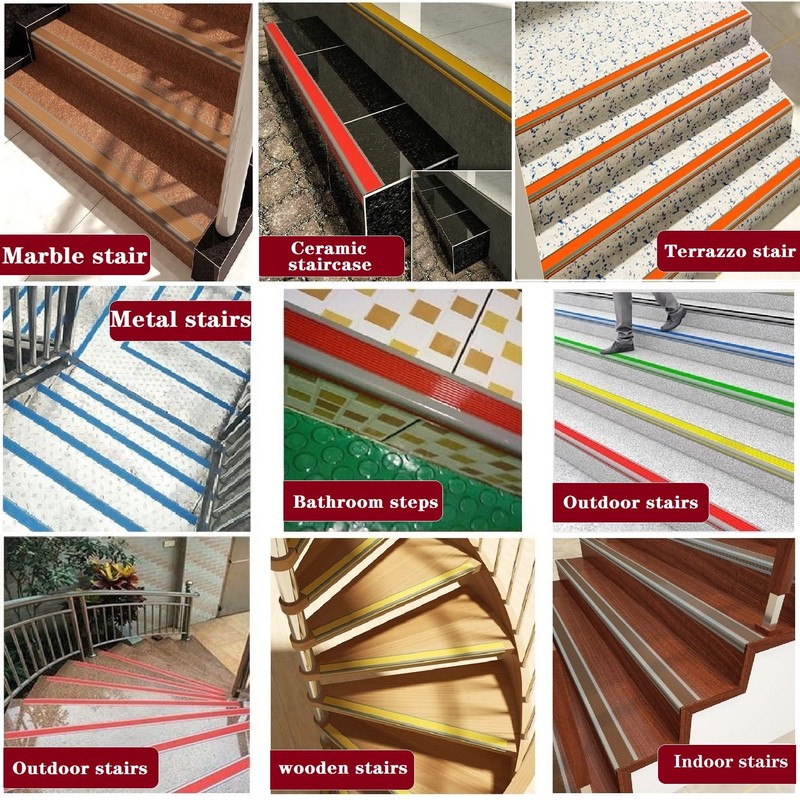 Stair Nosing 36in Anti-Slip Edge Protector, Waterproof Self-Adhesive Stair Edging
