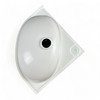 Generisch 24642 Camping Caravan Corner Washbasin White