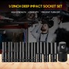 1/2 Inch Drive Hex Impact Socket Set 10-Piece Deep Socket