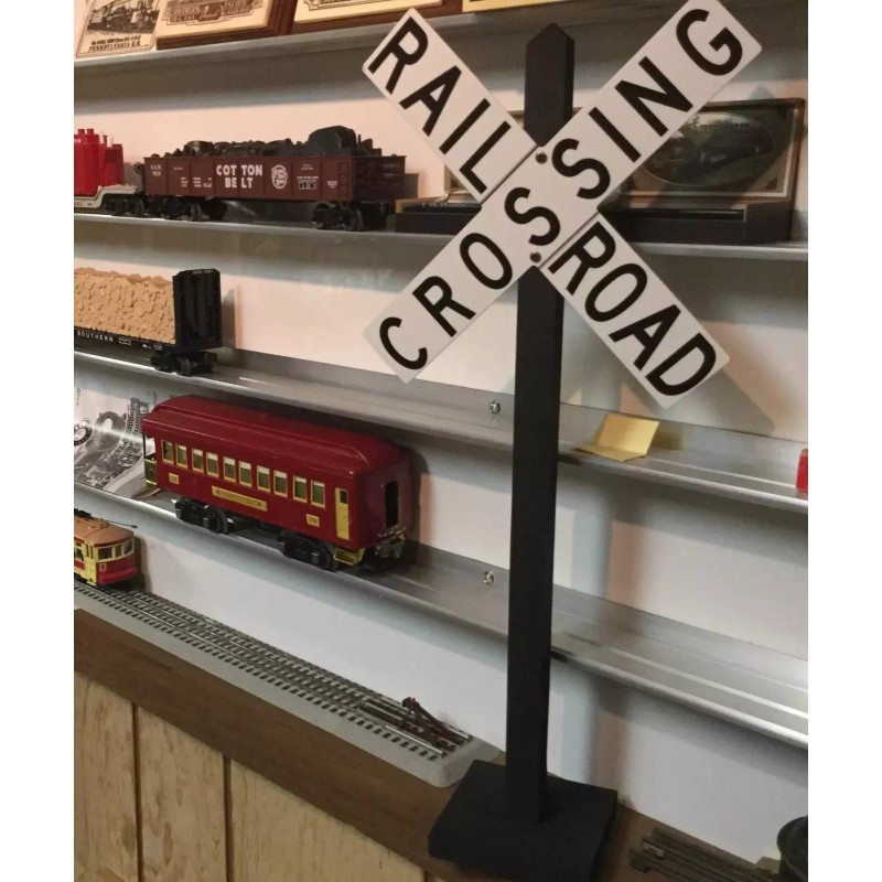 MrTrain Train/Railroad Party Decorations | White Crossing | Wall Sign