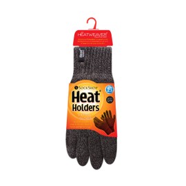 HEAT HOLDERS Mens Heatweaver 2.3 tog Warm Thermal Gloves (Large/Extra Large, Charcoal Grey)