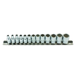Laser 7590 Bi-Hex Standard Socket Set 1/4"D 13pc