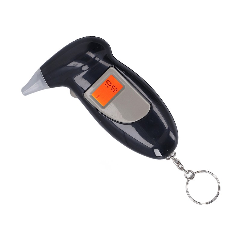 Alcohol Tester Professional LED Digital Keychain Breath Alcohol Detector Audible