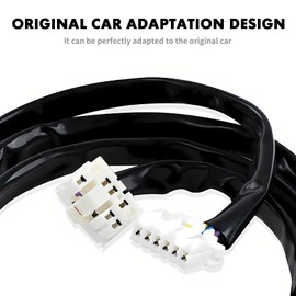 Rear Taillight Wiring Harness 8-pin to 6-pin Fit for Harley Davidson Sportster Dyna Softail Road King & Electra Glide Road Glide Street 1996-2013 DS21201060