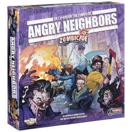 CMON Zombicide: Angry Neighbors - Face The Pursuit of Seeker Zombies and New Survivors! Cooperative Strategy Game with Tabletop Miniatures, Ages 14+, 1-6 Players, 1 Hour Playtime, Made