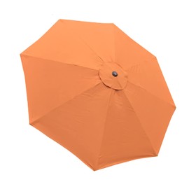 BELLRINO DECOR Replacement TERRA COTTA/BURNT ORANGE STRONG & THICK Umbrella Canopy for 10ft 8 Ribs (Canopy Only)