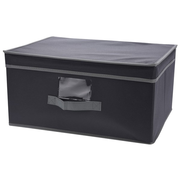 MIJOMA Storage Box with Lid and Handle, Foldable Storage Box