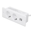Embedded Power Outlet 2 USB 2 10A Ports Recessed Desk