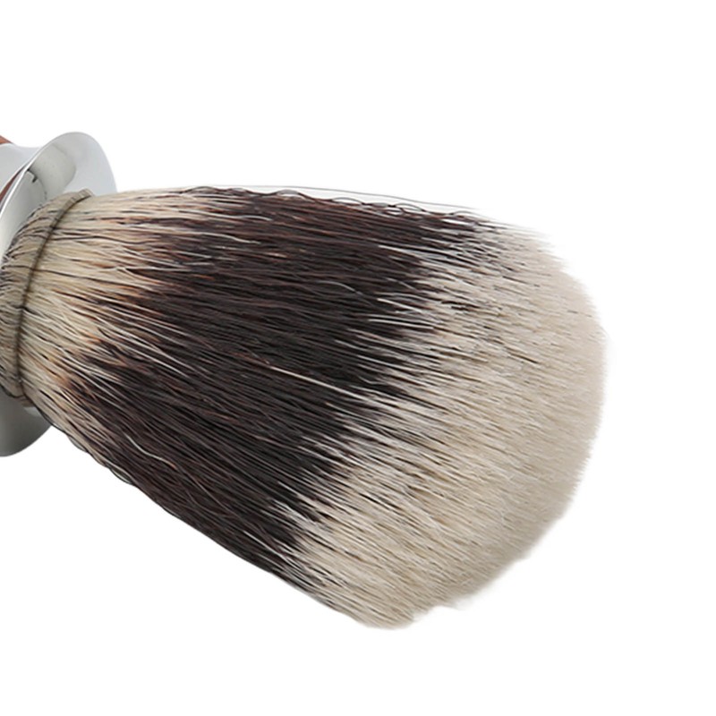 Nylon Men Shaving Brush with Wooden Handle Lightweight Soft for