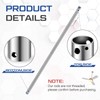 VIHOSE Ceiling Fan Downrod 48 Inch, Silver, 4 Inch Non-Threaded