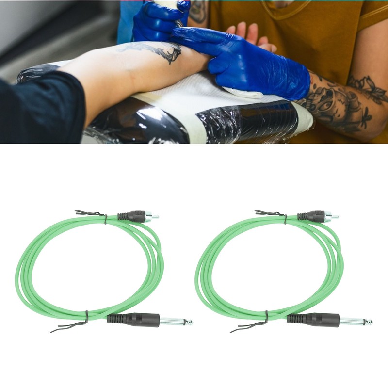 2pcs 5.9ft Tattoo Clip Cords RAC Interface Professional Copper Silicone