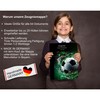 CreaDesign, Children's Certificate Folder with Name, Football Splash Design without