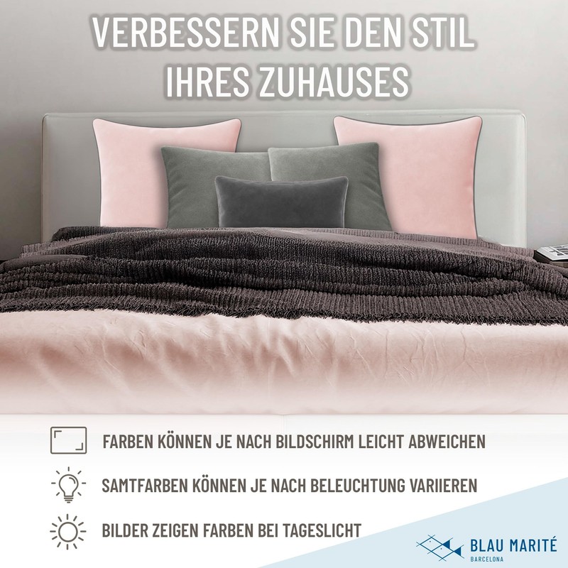 Blau Marité Cushion Covers 30 x 50 cm - Set