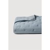 Jaju [JAJU] Line Seeker Quilted Blanket SS Blue Gray