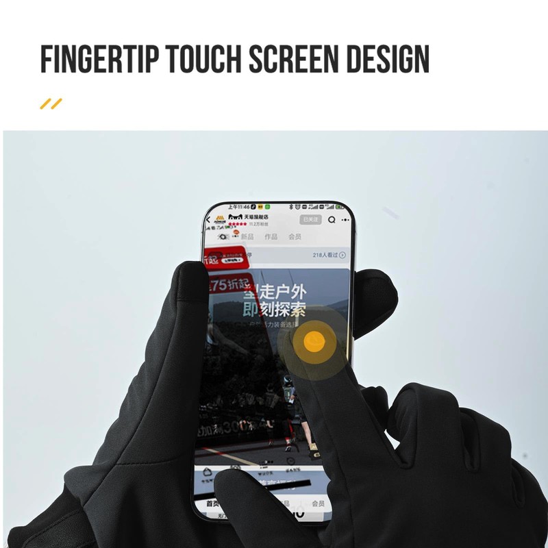 Soft Warm Touch Screen Winter Gloves for Men Women Windproof