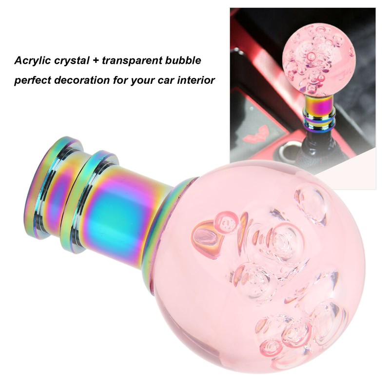 Gear Shift Knob with M8 M10 M12 Adapter Universal Acrylic