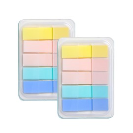 CARPEDIEM Post-it Sticky Notes, Rectangular, Portable Sticky Notes, Mini Sticky Notes, Post-it Drawer, Colorful Sticky Notes, 5 Colors, 20 Sheets x 2 Each