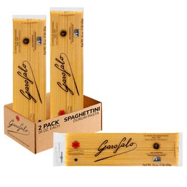 Garofalo - Premium Durum Wheat Semolina Spaghettini Pasta, Italian Made, Bronze-Drawn, Al-Dente, One-Ingredient Pasta (2 pack)
