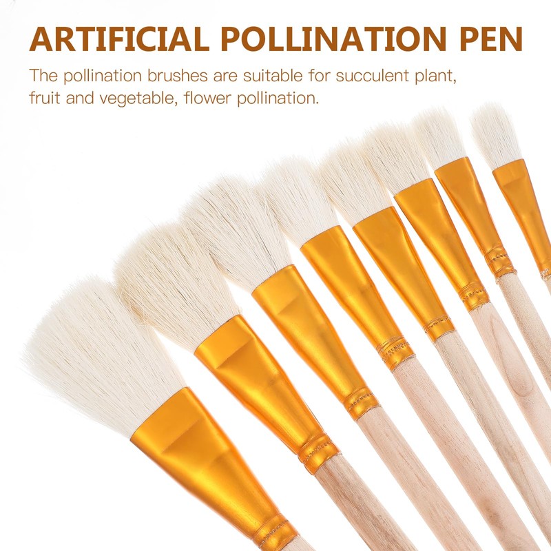 GANAZONO Plant Pollinator Tool 8Pcs Hand Pollinating Brushes for Indoor