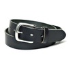 KIETH LI1003-19BLACK 1-Piece Leather Thick Belt, Wild Leather, Black, 1.4
