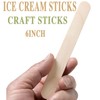 150 Pcs Craft Sticks Ice Cream Sticks, Borogo 6" x