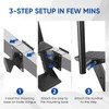 Sancunhui Boat Trailer Steps with Handle 3 Steps Heavy Duty