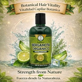 HIGH SUPREME- Champú orgánico de bergamota (500 ml) con aloe vera y romero SHAMPOO ORGANICO BERGAMOTA con Sabil