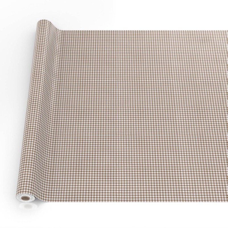 Fabric Tablecloth Washable Table Linen Tablecloth Cotton Polyester Vichy Grey