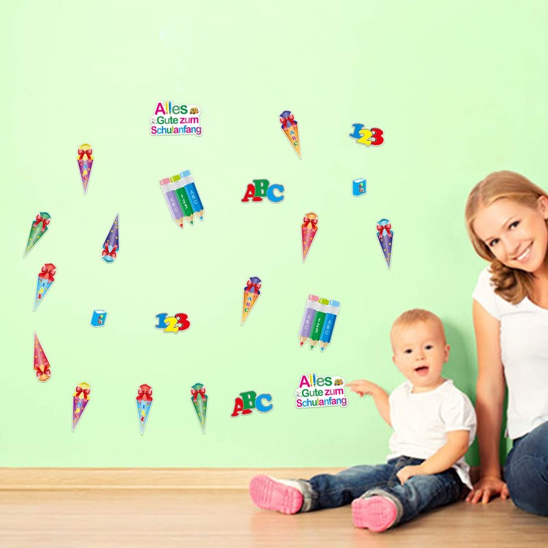 HOWAF Alles Gute Zum Schulanfang Konfetti ABC Konfetti Zuckertüte 123