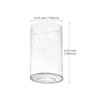 WINSHEN Cylinder Seeded Glass Lamp Shades, Bubble Glass Replacement Lampshades