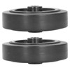 2Pcs Rubber Wheel 5kw-6.5kw Gasoline Engine Generator Mute Wheels Replacement