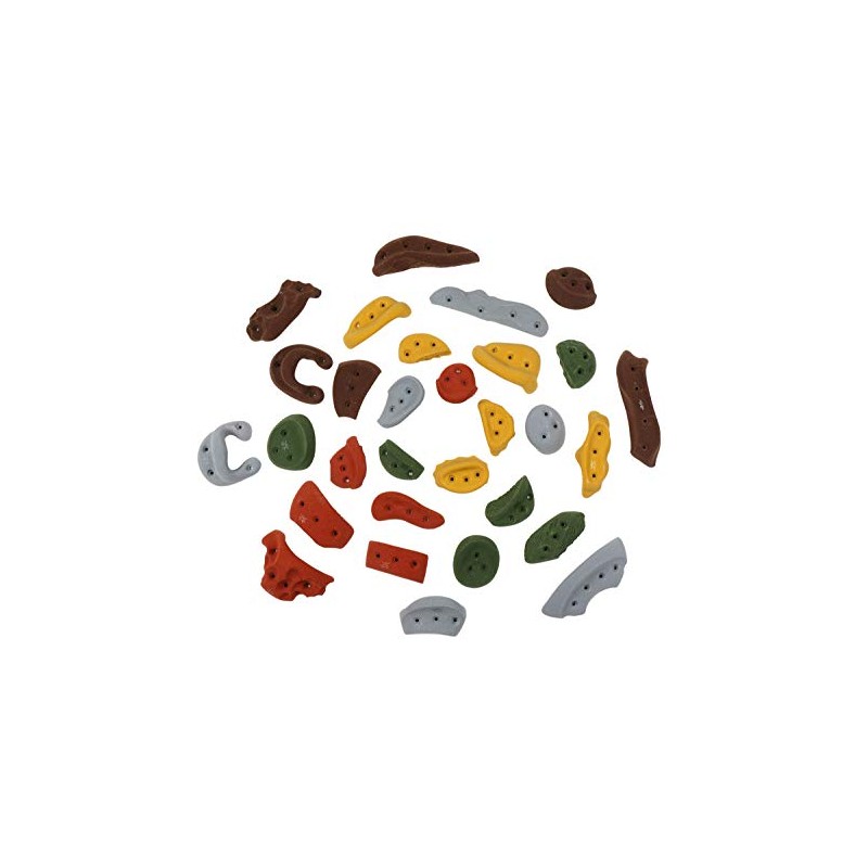 Atomik Rock Climbing Holds Set of 30 Screw On Pack