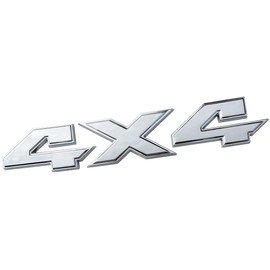 Chrome RAM 4X4 Emblem Badge 3D Emblem Decal Nameplate Flat Letter Replacement for RAM 1500 2500 3500 Glossy Mopar