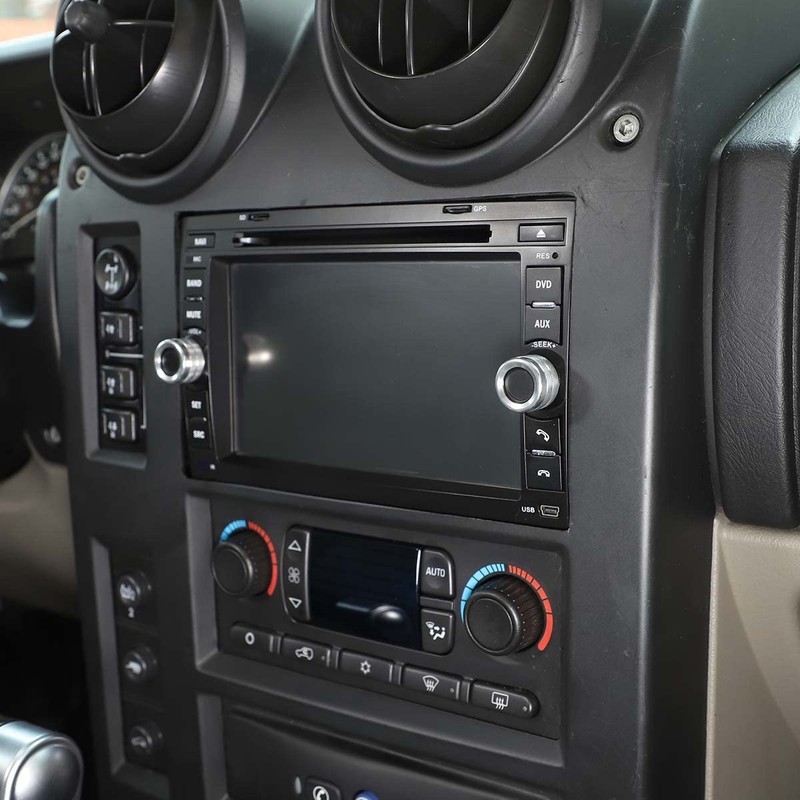 Center Console Volume Tune Knob Cover Ring Trim Interior Accessories