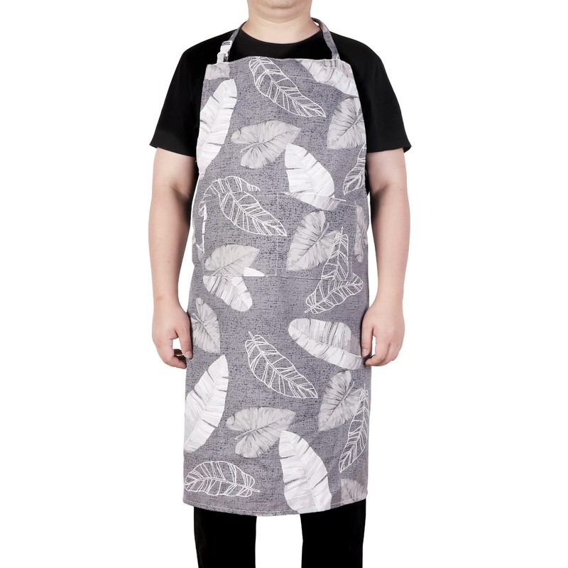 LOLOMLO Oversize Canvas Cotton Apron, Extra Large Aprons with 2