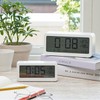 JAJU [JAJU] Large LCD Desk Clock with Temperature and Humidity