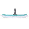 18in Swimming Pool Brush Plastic Nylon Stainless Steel Cleaning Tool
