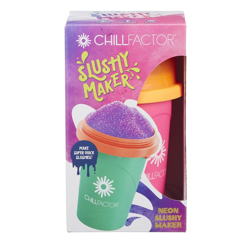 ChillFactor slushy maker Neon Pink - Reusable slushy maker cup,