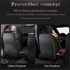 LOVJOYSE Crown Car Seat Covers Full Set, Premium Leather Waterproof