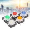 50pcs Mini Push Button ABS Push Button Switch with LED