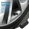 8 Pcs Tyre Valve Caps,Black Dust Caps for Car Tyres