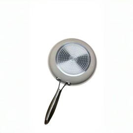 Jovire 8 Inch White Nonstick Frying Pan with Lid - 22cm Skillet, PFAS-Free Ceramic Coating, Oven Safe & Induction Compatible Cookware (Bundle)