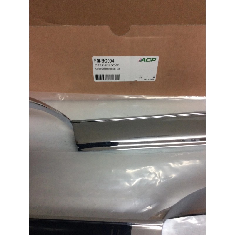 ACP 1965 Ford Mustang GT Chrome Fog Lamp Light Bars