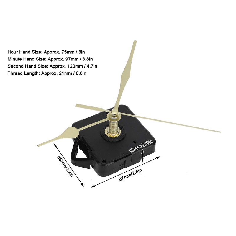 2Set Quartz Clock Movement Pointer Kit Mechanism Parts DIY Watch