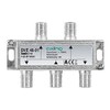 Axing BVE 40-01 4-Way BK Splitter (5-1000 MHz) for Cable