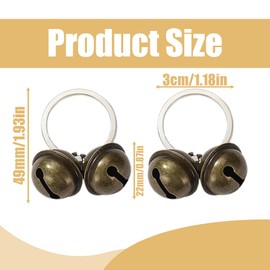 WUSJCOF 2 Sets Pet Tracker Bells for Cats and Dogs, Dog Bells for Collar Tracker, Bell Collar Pendant Bells for Training