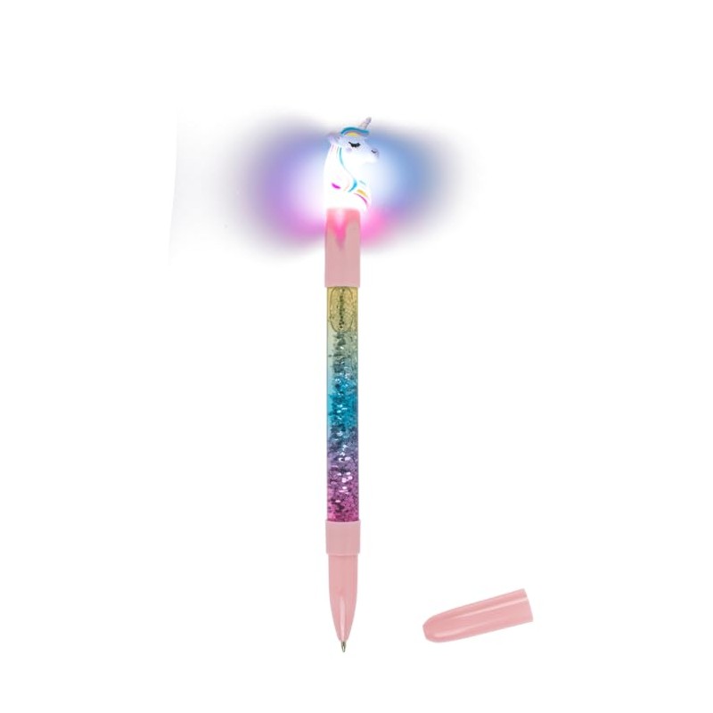 Out of the blue Fantasy Ballpoint Pen Unicorn Glitter/Luminous/Blue Ink