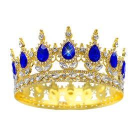 YOUlDIANZI Queen Crown Rhinestone Wedding Crowns and Tiaras for Women Costume Party Hair Accessories Princess Birthday Crown Crystal Bridal Crown