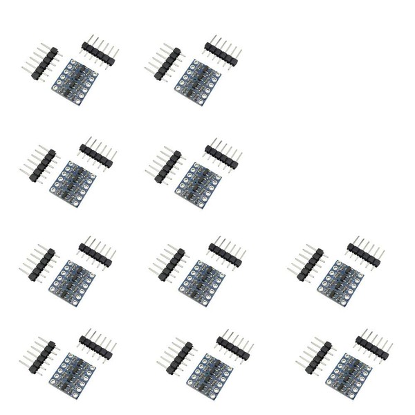 Aihasd 10pcs 4 Channel IIC I2C Logic Level Logic Level